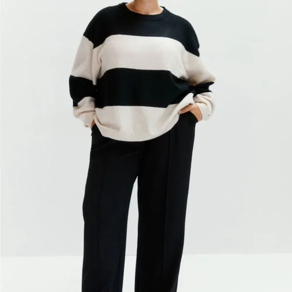 H&M Knit Sweater in Light beige/black striped Size S - Picture 5 of 5